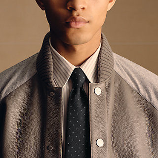 Micro H tie - Grey | Hermès USA